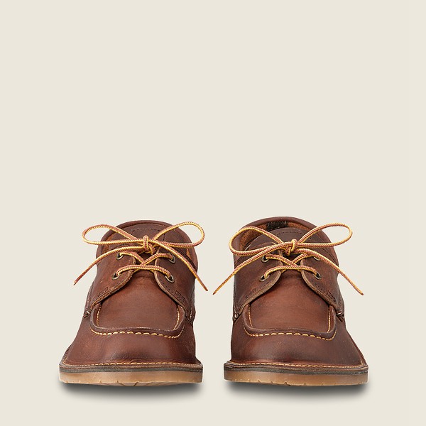 Red Wing Oxford Erkek - Weekender Camp Moc -R Rough & Tough Deri - Kahverengi - 01SDMJQBZ